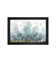 Manzara Temalı Kanvas Tablo 80 x 110 cm Siyah Çerçeve