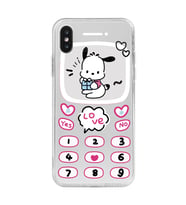 Iphone X ve XS Uyumlu Kawaii Köpek Tasarımlı Şeffaf Telefon Kılıfı