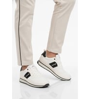 Slazenger Siyah Beyaz Bağcıklı Cilt Erkek Spor Ayakkabı Offense M