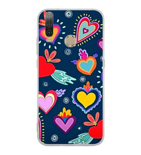 PrintiFy General Mobile GM 10 ile Uyumlu Retro Color 3  Kamera Korumalı Şeffaf  Kılıf