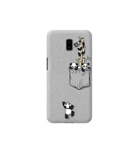 Samsung Galaxy J6 Plus Panda Tasarımlı Telefon Kılıfı Y-kdi015
