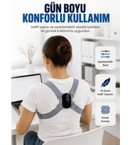 Şarjlı Akıllı Dik Duruş Destek Aparatı Ayarlanabilir Omuz Bandı