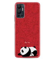 Infınix Hot 12 Kılıf Resimli Desenli Silikon Platinium Series Sleeping Panda 1810