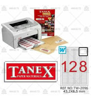Tanex TW-2096 43,2x8,5 mm Laser Etiket 100 Adet Ücretsiz Kargo