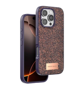 Onegif Apple İphone 16 Pro Max Bright Simli Kapak - Derin Mor