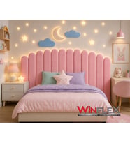 WİNFLEX YATAK BAŞLIK AY VE BULUT SET DEKORASYON PANEL - 180CM