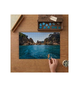İspanya Costa Brava Koyu Tasarımı 240 parça Ahşap Puzzle Ahşap Kutuda MP07935