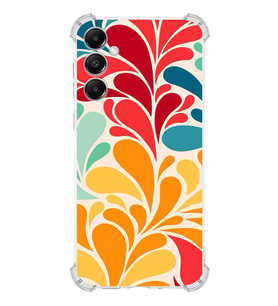PrintiFy Samsung Galaxy A05S Uyumlu Retro Color 5 Baskılı Şeffaf Köşe Korumalı Antişok Kılıf