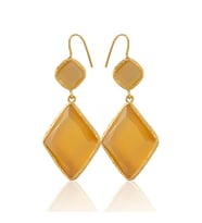Kadir Jewellery 22 Ayar Altın Kaplama Kadın Sallantılı Küpe -El İşçiliği Ve Hipoalerjenik Küpe