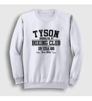 Presmono Unisex Beyaz Boxing Club Mike Tyson Sweatshirt 157947tt (Beyaz)