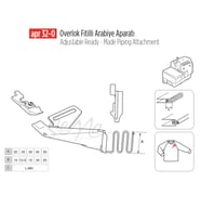 Overlok Fitilli Arabiye Apara 35x17,5mm / APR 32-O