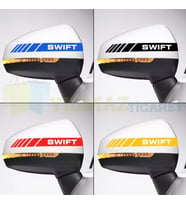 Suzuki Swift Yan Dikiz Ayna Şerit Oto Sticker Etiket Yapıştırma Çıkartma 3 Çift ( 20 X 2 Cm Ölçü )