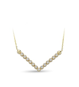 ÇGK KUYUMCULUK TAŞLI ALTIN KOLYE (Gold)