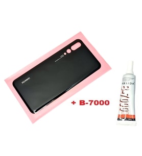 Tkgz Huawei Uyumlu P20 PRO Arka Kapak (CAM+B-7000) SİYAH