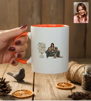 Kişiye Özel Karikatürlü Movie Lover Kupa Bardak Doğum Günü Hediyesi