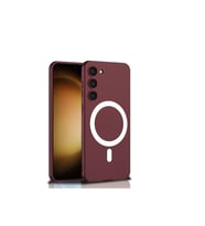 Samsung Galaxy S23 Uyumlu Kılıf Wireless Şarj Özellikli Zore Kıpta M-safe Silikon Kapak