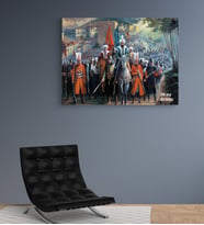 Kişiye Özel Fatih Sultan Mehmet Tasarımlı Yeni İş Hediyesi Kanvas Tablo 30x50 cm