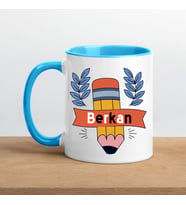 Öğretmenlere Özel Kupa Mavi (Beyaz)