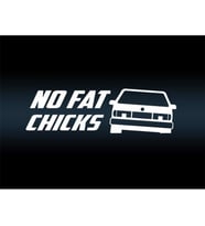 No Fat Chicks Dogan Şahin Araba Sticker Yapıştırması
