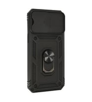 İphone 14 Pro Kılıf Pars Lens Yüzüklü  - Siyah
