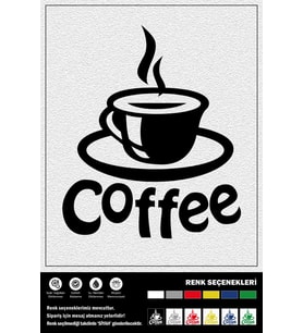 COFFEE STICKER 25 x 30 cm