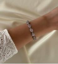 VIP Pembe Damla Bileklik (Gümüş)