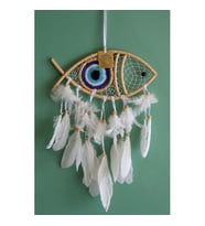 Periboia Rüya Kapanı Dream Catcher Balık Tasarımı (Karışık)
