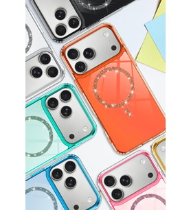 Pilelistore   Apple iPhone 17 Pro Max Live Diamond Magsafe Kapak - Mavi