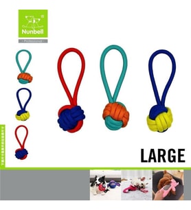Nunbell Köpek Diş Diş İpi Stres Toplu Büyük L
