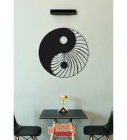 Yin Yang Lazer Kesim  Metal Tablo