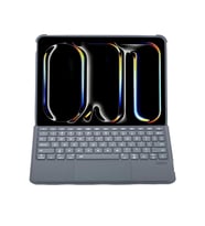 Newface Apple T5504D iPad Pro 11 (2024) Kılıf Palermo Ledli Klavyeli Standlı Tablet Kılıfı - Siyah