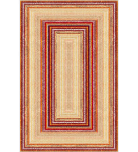 Eliana Home Baskılı, Yıkanabilir Kaymaz Taban Salon Halısı LNA0660 100x150 cm (Sarı)