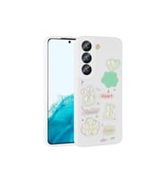Samsung Galaxy S21 FE Uyumlu Kılıf Kabartma Figürlü Parlak Zore Toys Silikon Kapak