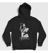Presmono Unisex Siyah Jim Morrison The Doors Kapüşonlu Sweatshirt 116037tt