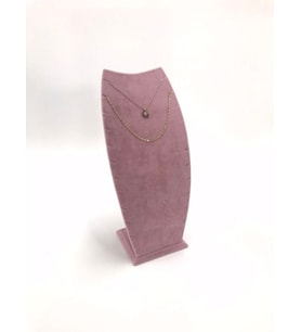 Süet kaplama dubai model kolye standı 25x12 cm