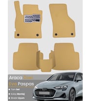 AUDİ A3 SEDAN (2020-2025) Uyumlu EVA Paspas Tam Set–Araca Özel,Su Geçirmez,Kolay Montaj