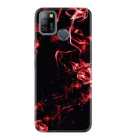 INFINIX Smart 4 5 6 Zero 8 S5 Pro Kılıf Desemli Silikon Red Smoke 1745