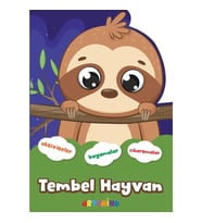 Şekilli Hayvanlar Serisi / Tembel Hayvan Aktivite Boyama Çıkartma Kitabı