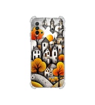 PrintiFy Redmi 9t ile Uyumlu Düşlerin Dansı Serisi Göçebe Şatolar Tasarımlı Uv Baskılı Köşe Korumalı Antişok Kılıf
