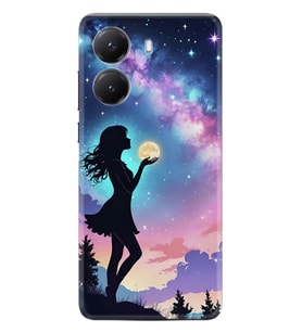 Xiaomi Poco X7 Pro Kılıf Boutique Baskılı Resimli Woman in Moon Pcode -005