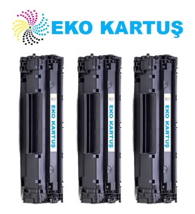 Eko Kartuş Hp M102A Hp CF217A Ekonomik Avantajlı 3’lü Paket Muadil Toner 17A Çipli (Siyah)