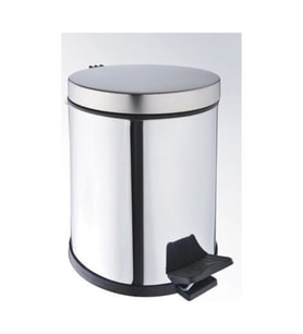 Paslanmaz Çöp Kovası, Pedallı, 40 Litre, Modern ve Şık Tasarım