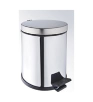 Paslanmaz Çöp Kovası, Pedallı, 40 Litre, Modern ve Şık Tasarım