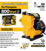 SGS OTOMATİK PERİFERİK SU POMPASI 800 WATT 1.2 HP SGS5385