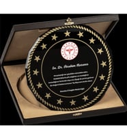YILDIZLI TABAK KRİSTAL PLAKET