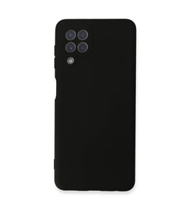 Samsung Galaxy A22 Kılıf Nano İçi Kadife Silikon - Siyah