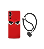 Pova 4 Kılıf Ipli Boyun Askılı Desenli Silikon Red 1829