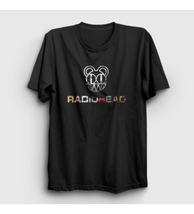 Presmono Unisex Siyah Logo V3 Radiohead T-Shirt 292820tt