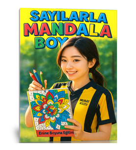 Sayılarla MANDALA Boyama Kitabı (Spiralli)