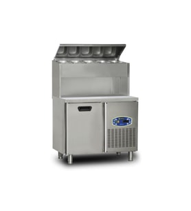 Dampak Tek Kapılı Yüksek Monte Pizza Hazırlık Dolabı 196 litre 100 x 70 x 133 (cm)